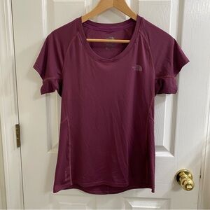 The North Face T Shirt Womens Purple Flashdry Gorpcore Hiking Outdoors Small